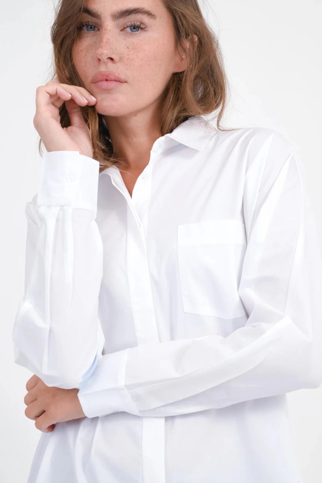 Oversize Bluse mit Rückenprint Marbel - Love Joy Victory