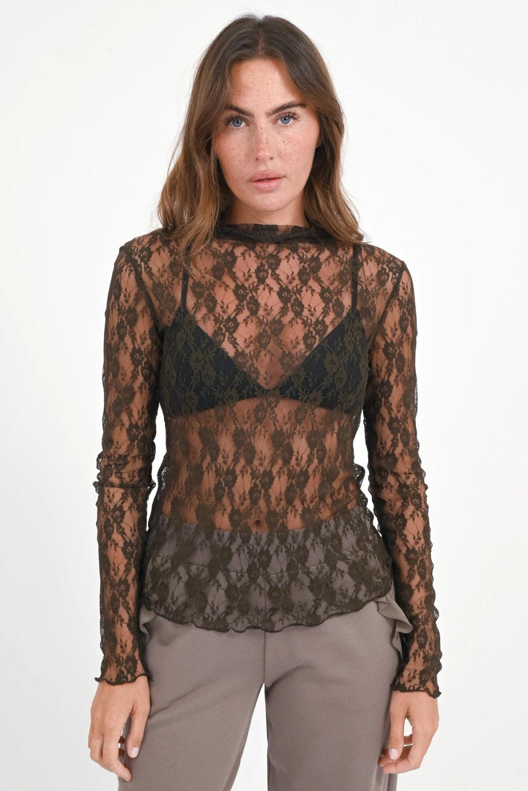 Spitzen Langarmshirt Yulara - Love Joy Victory