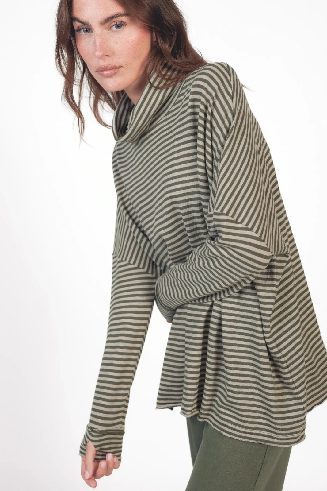 Streifen Longsleeve mit Rollkragen Kimbe - Love Joy Victory