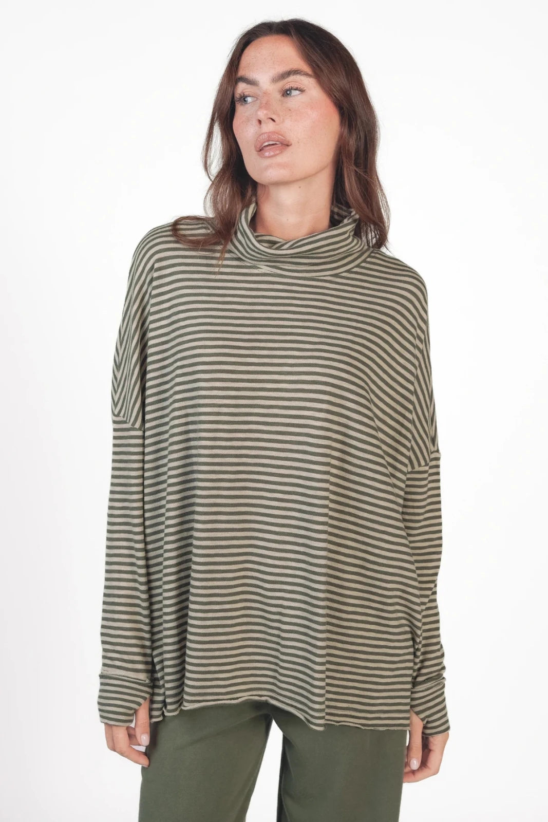 Streifen Longsleeve mit Rollkragen Kimbe - Love Joy Victory