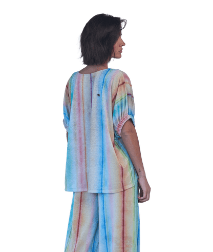 Stripe & Glitter BLUSE Florida