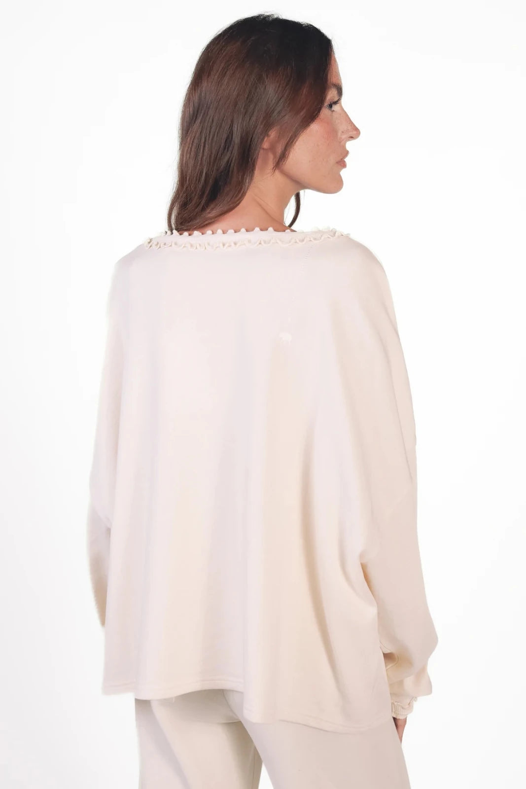 Sweatshirt mit gewellter Rüschenkante Viola - Love Joy Victory