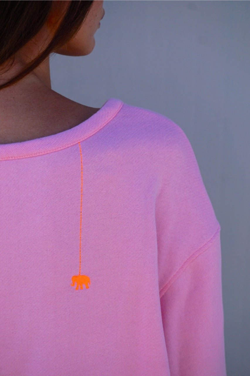 Sweatshirt mit Logo-Print Rose - Love Joy Victory