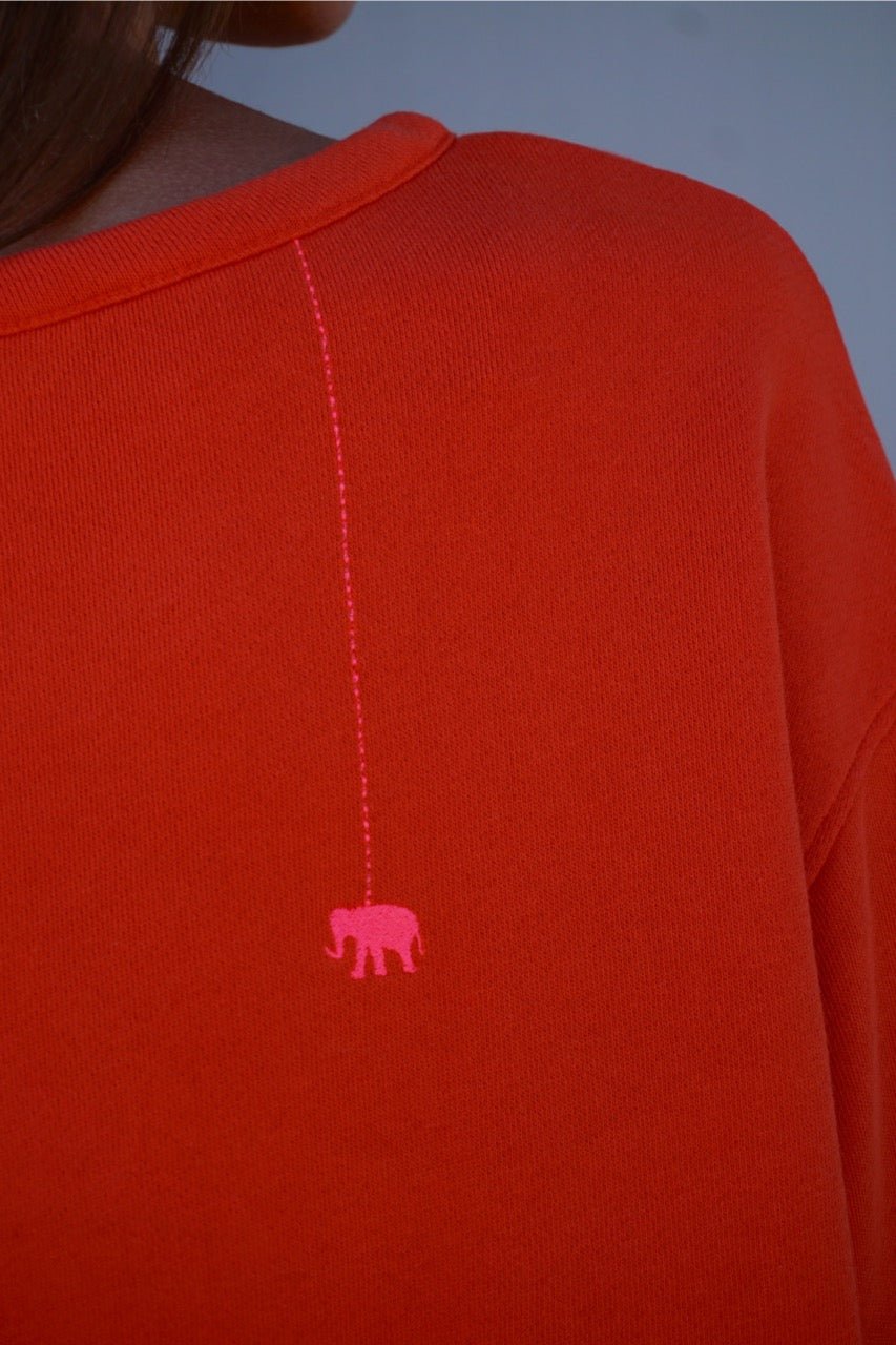 Sweatshirt mit Logo-Print Rose - Love Joy Victory
