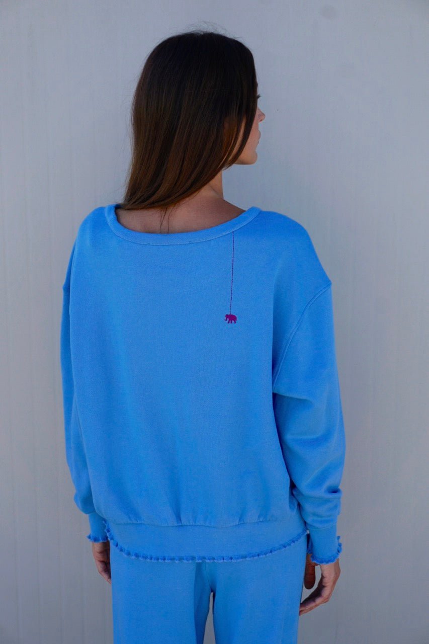 Sweatshirt mit Logo-Print Rose - Love Joy Victory