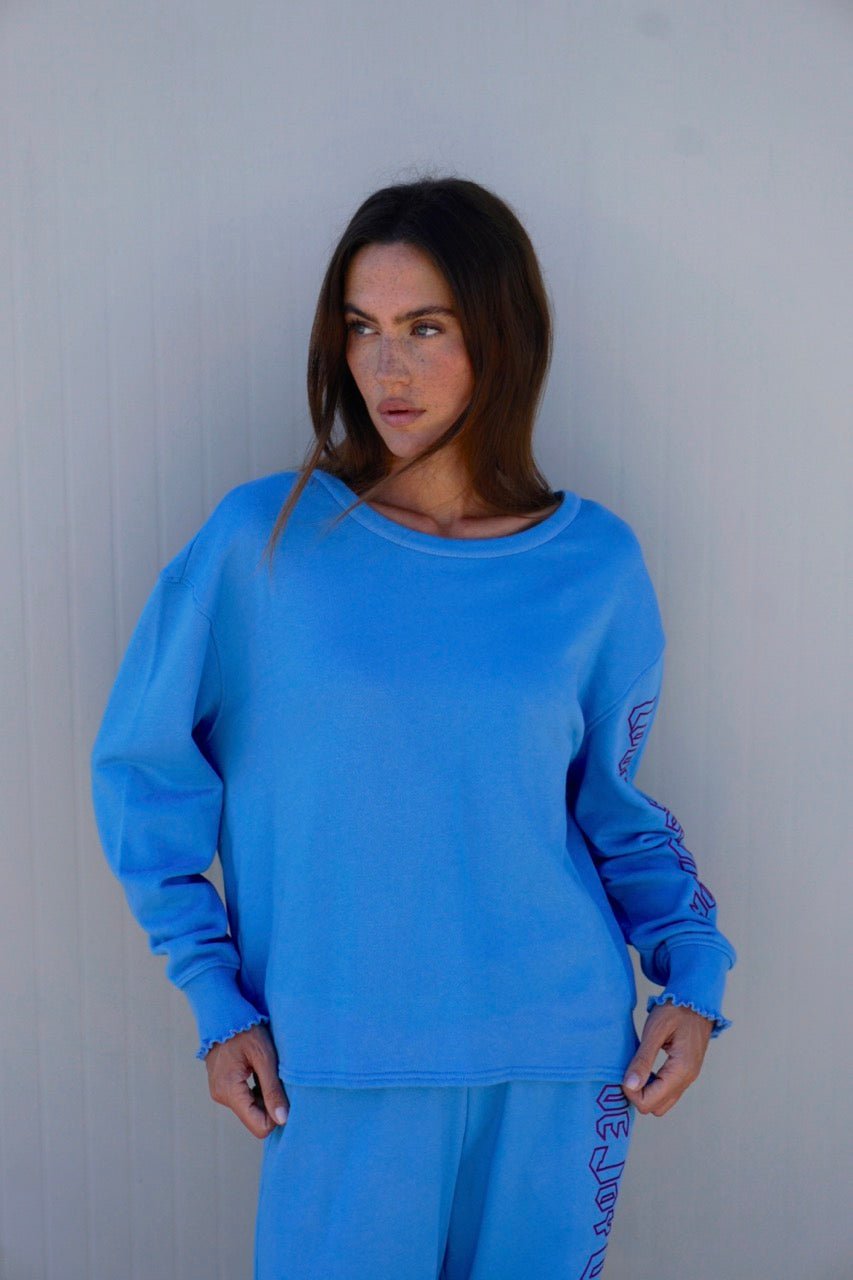 Sweatshirt mit Logo-Print Rose - Love Joy Victory