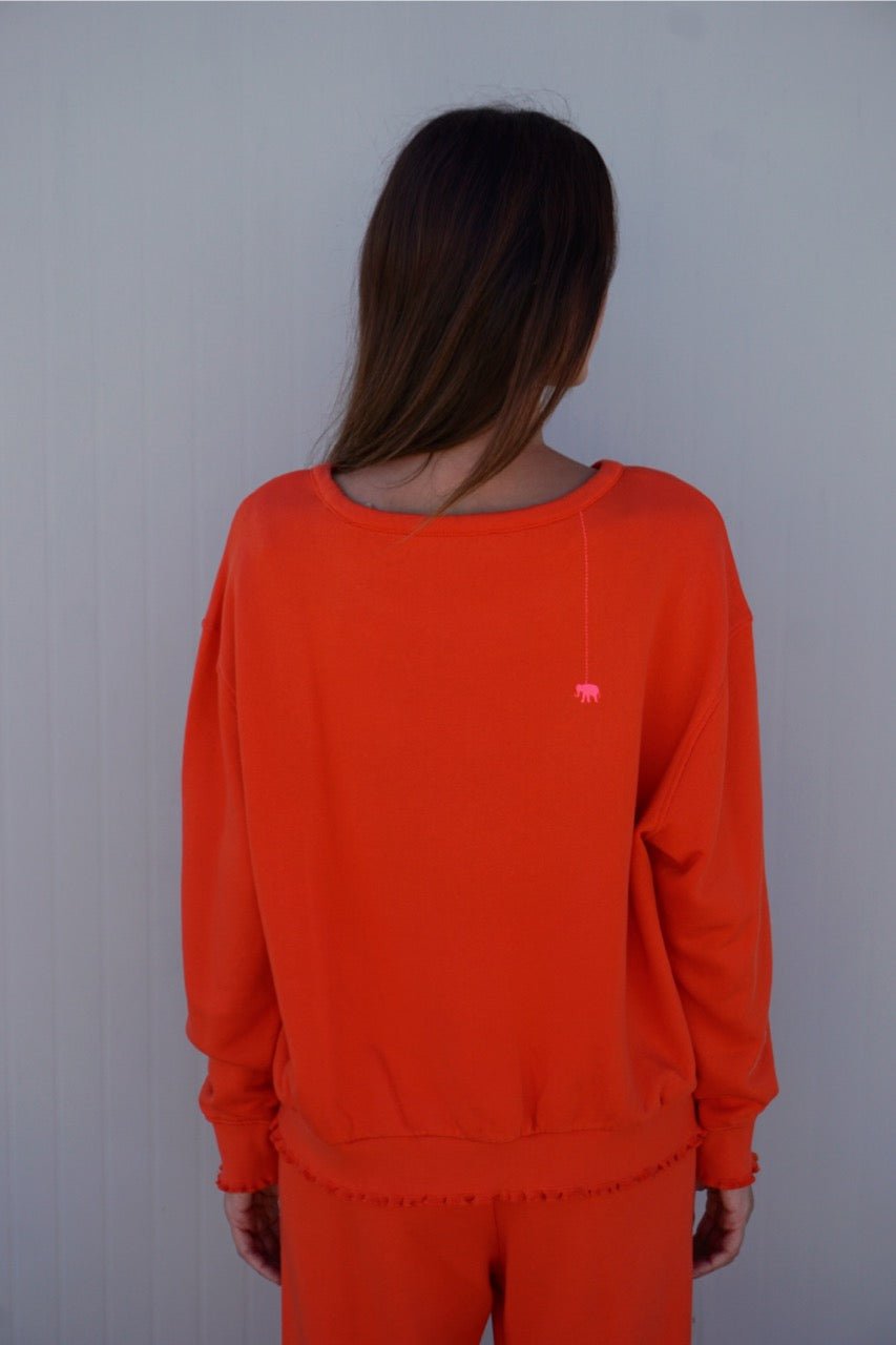 Sweatshirt mit Logo-Print Rose - Love Joy Victory