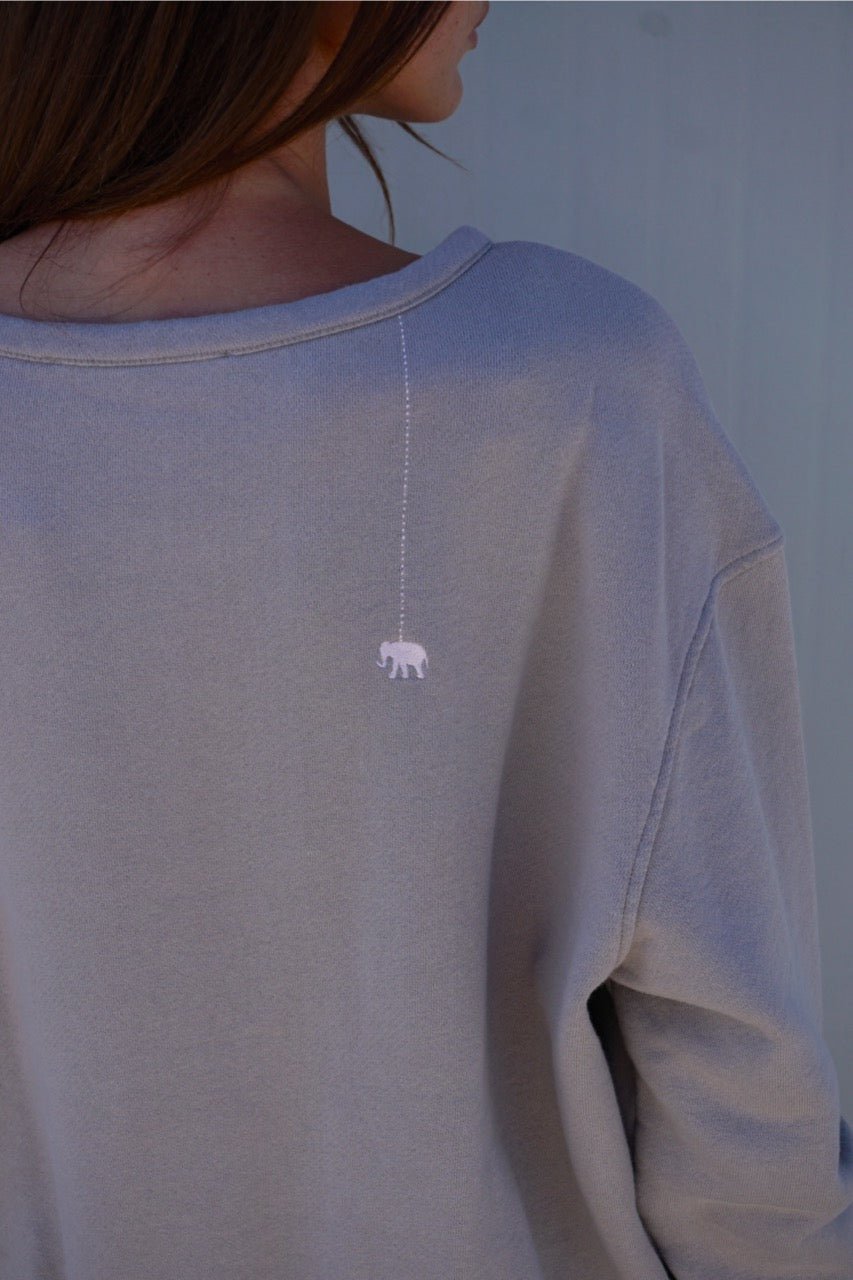 Sweatshirt mit Logo-Print Rose - Love Joy Victory