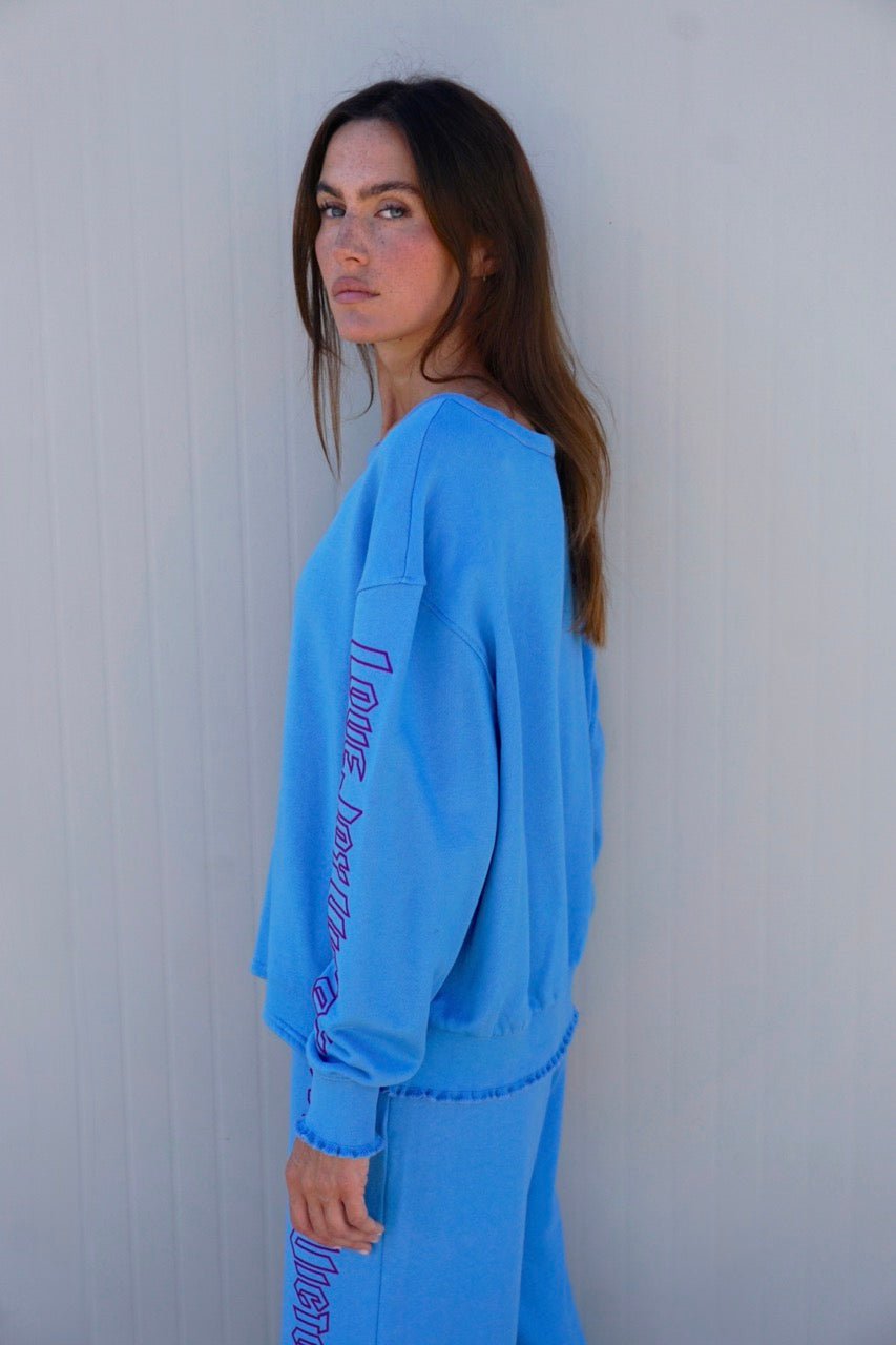 Sweatshirt mit Logo-Print Rose - Love Joy Victory