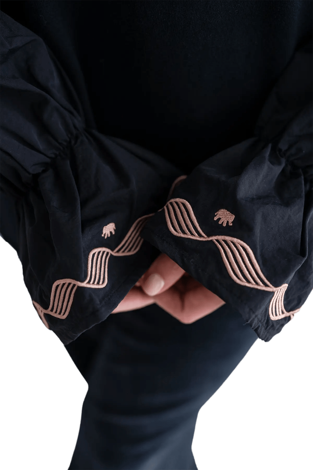 Sweatshirt mit Materialmix Salem - Love Joy Victory