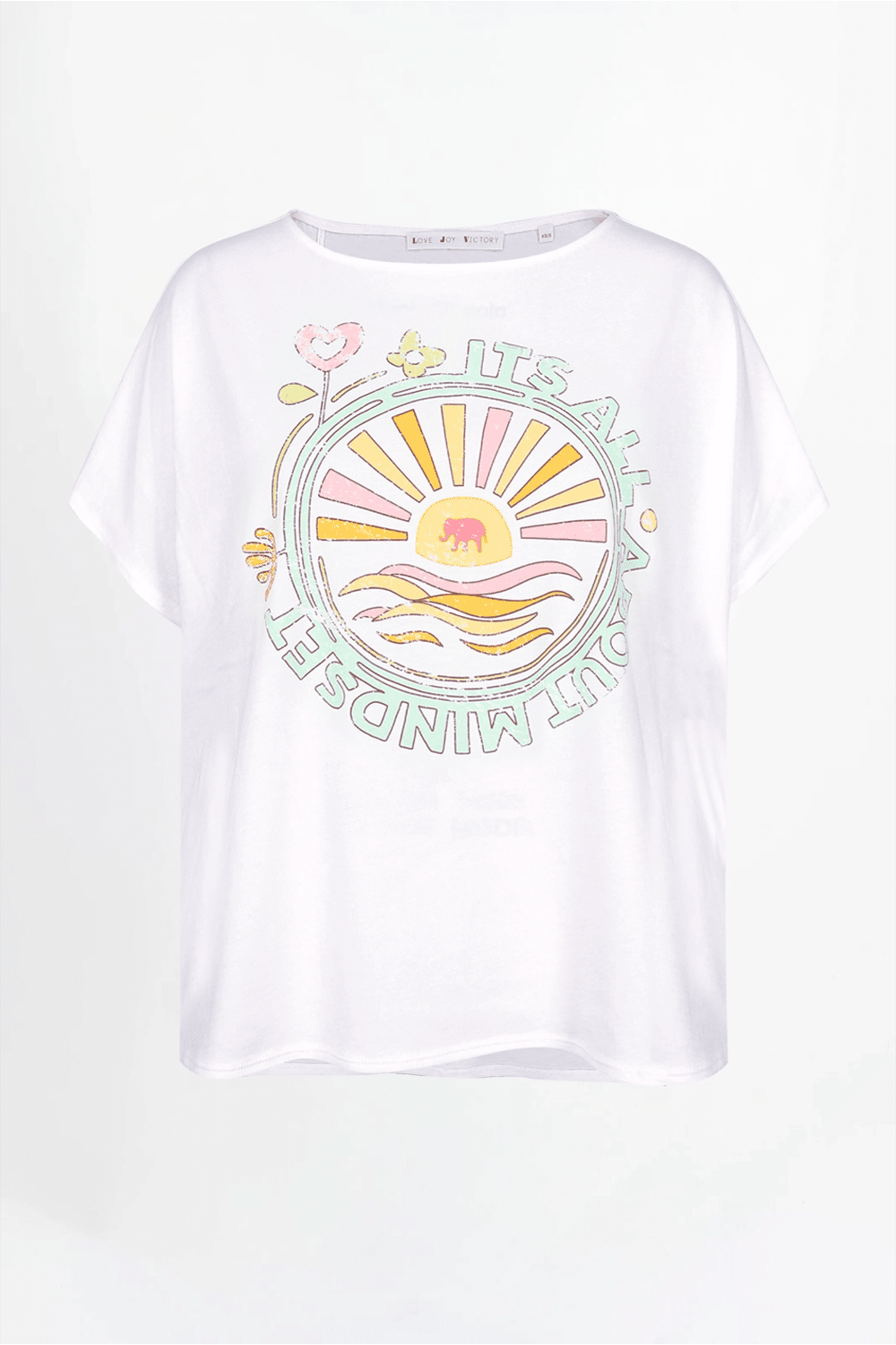 T-Shirt mit Print Yara - Love Joy Victory