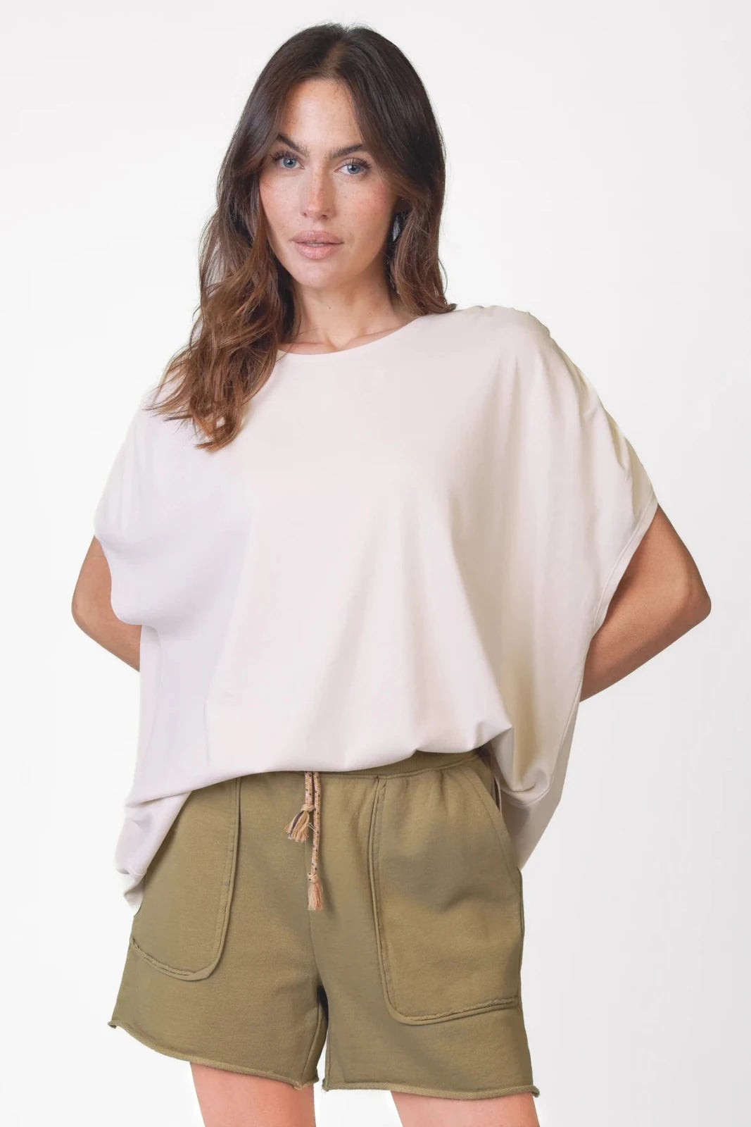 T-Shirt mit Raffung – Aure - Love Joy Victory