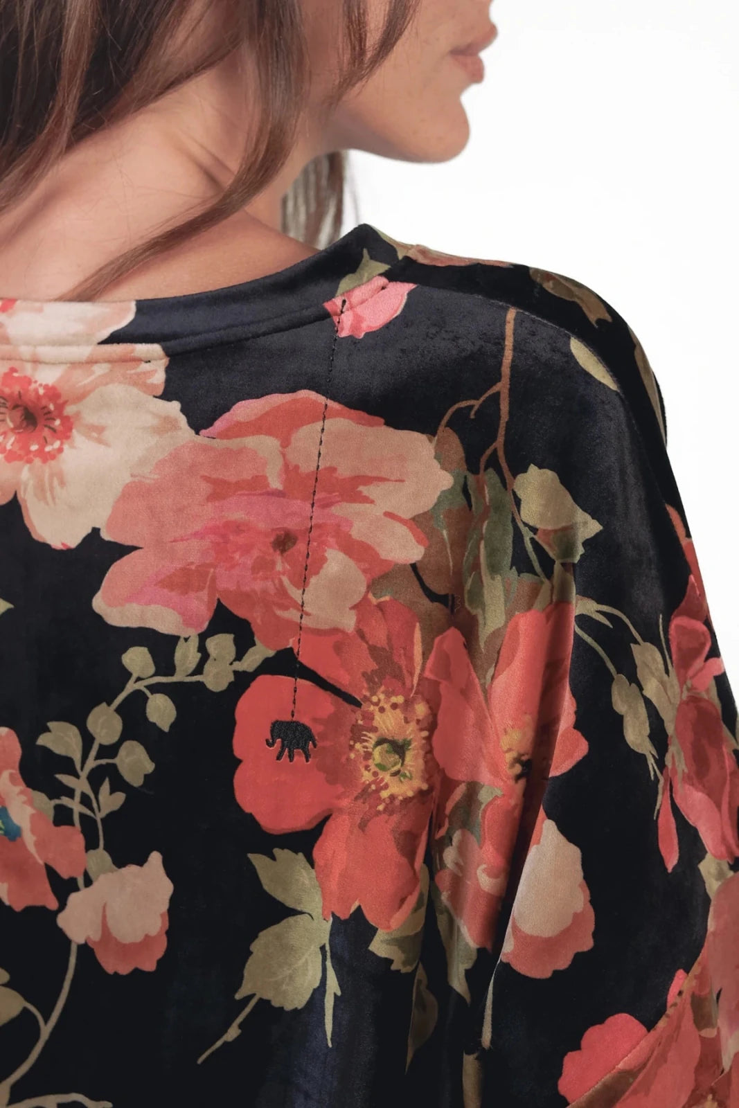Velvet Sweatshirt floraler Print Maryland - Love Joy Victory