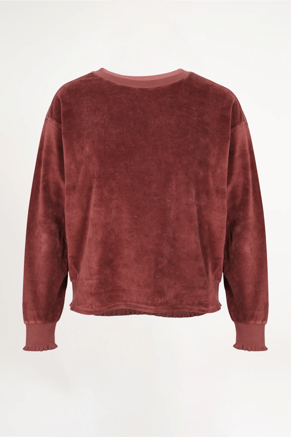Velvet Sweatshirt Rose - Love Joy Victory